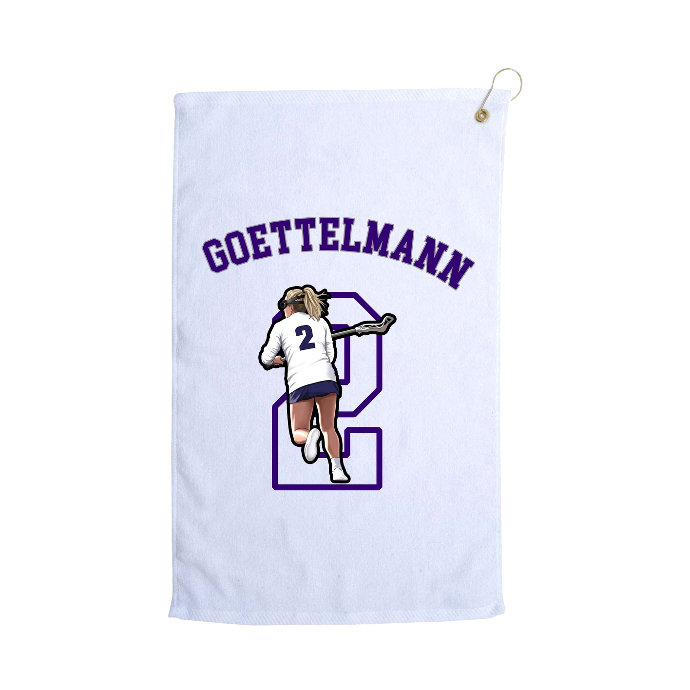 Golf Towel — Shirsey Arch in White