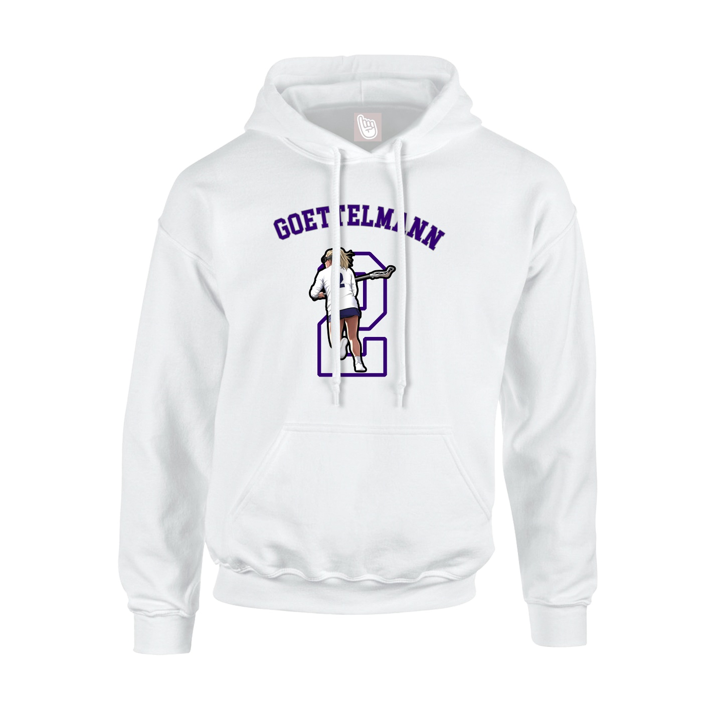Hoodie — Shirsey Arch in White
