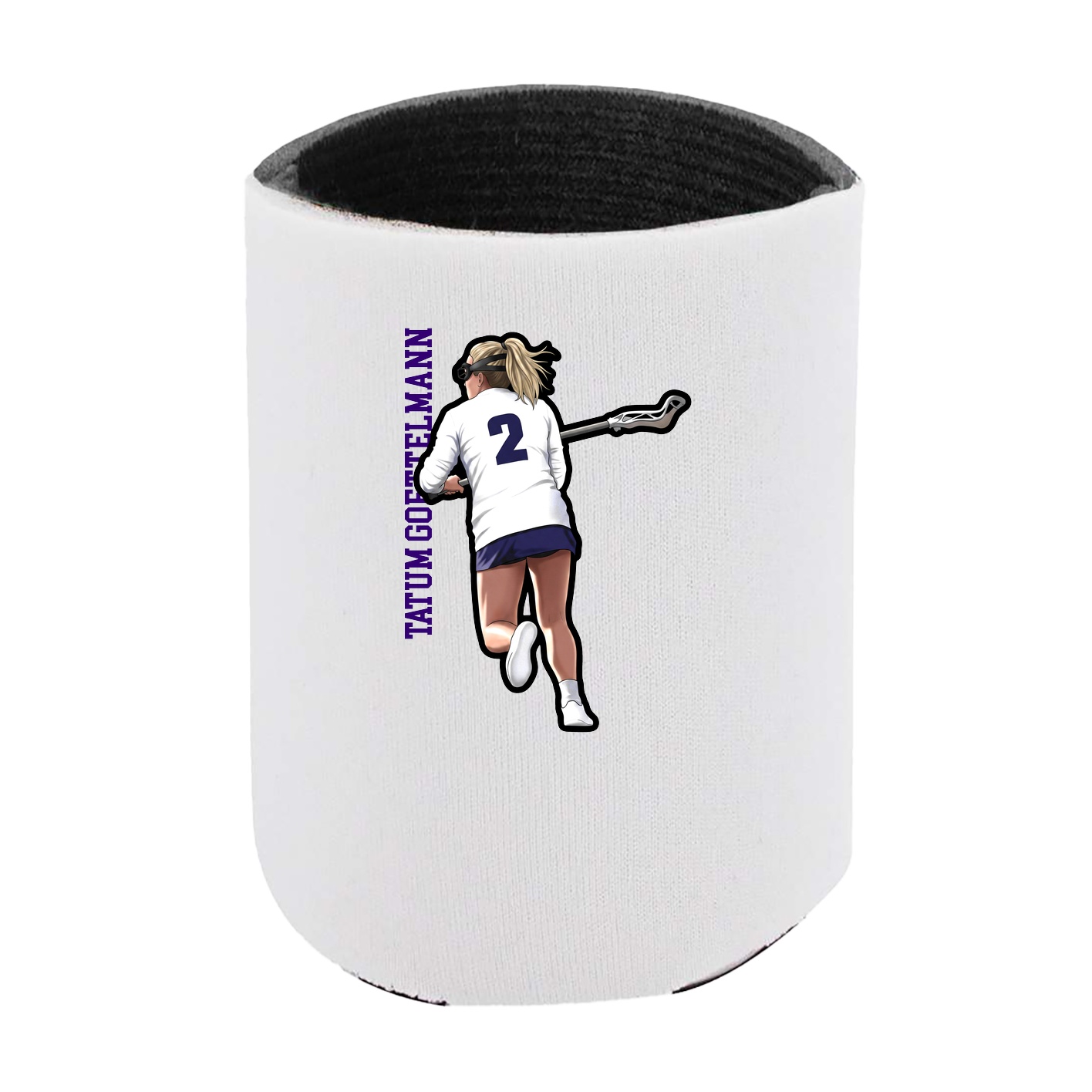 Can Holder — Name Vertical in White