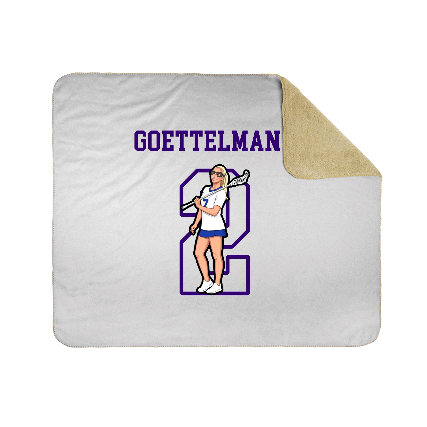 Throw Blanket — Shirsey in White