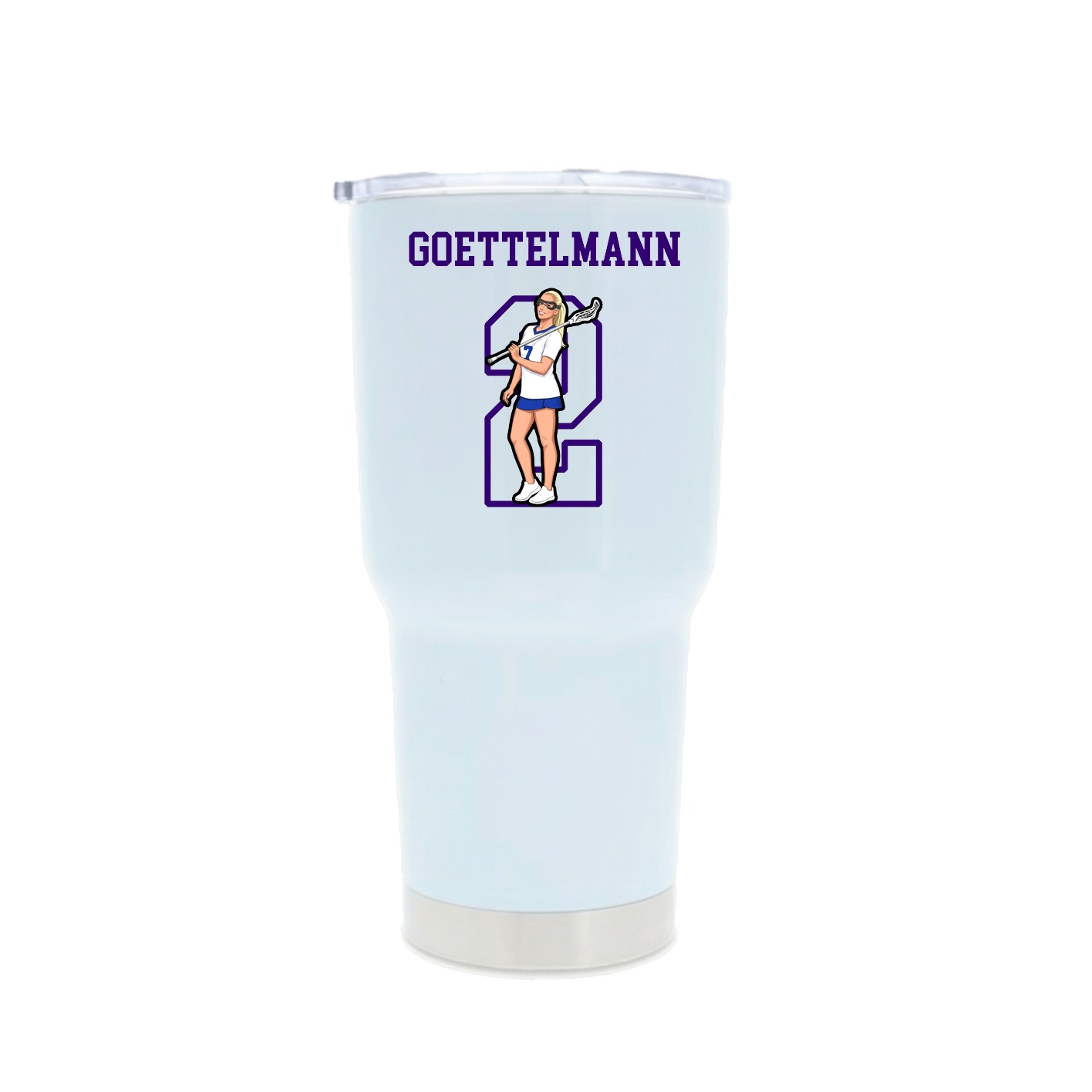 30oz Stainless Steel Tumbler — Shirsey in White
