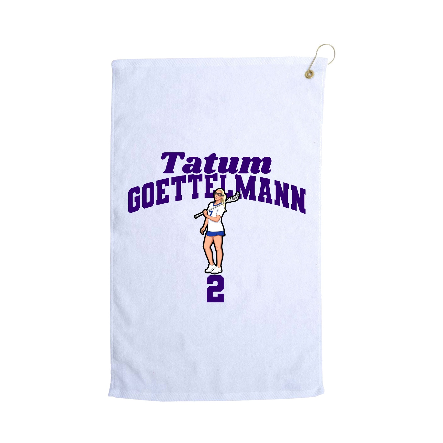 Golf Towel — Signature Arch in White
