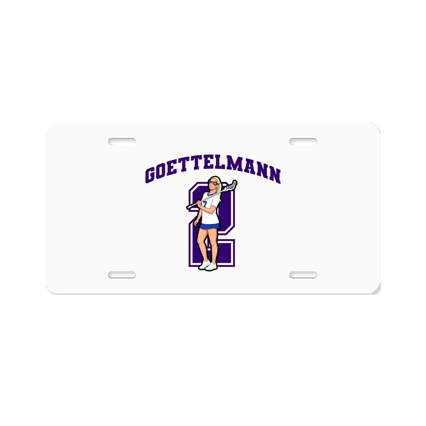 License Plate — Number in Classic