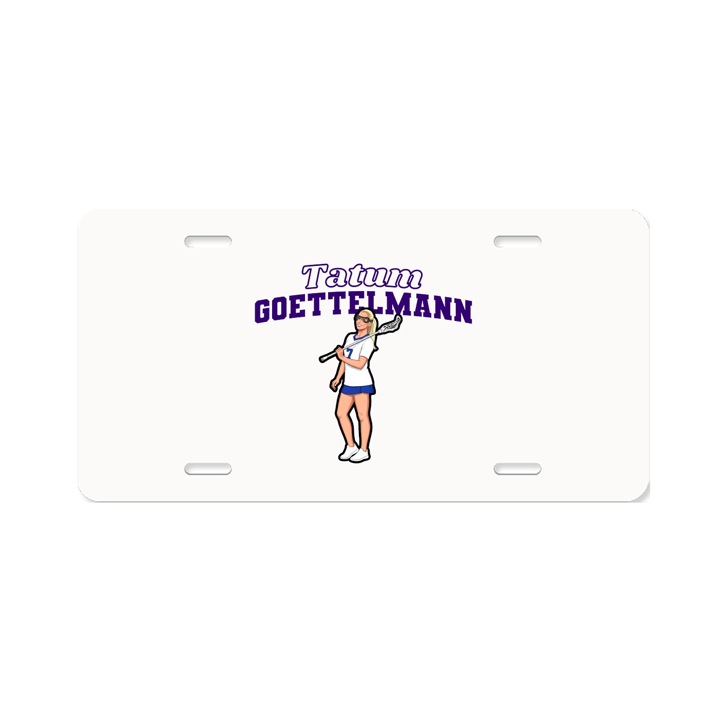 License Plate — Name Arch in Classic