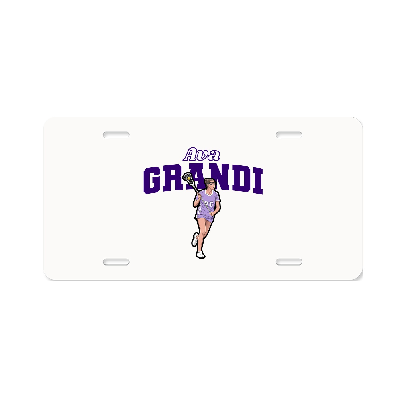 License Plate — Name Arch in Classic
