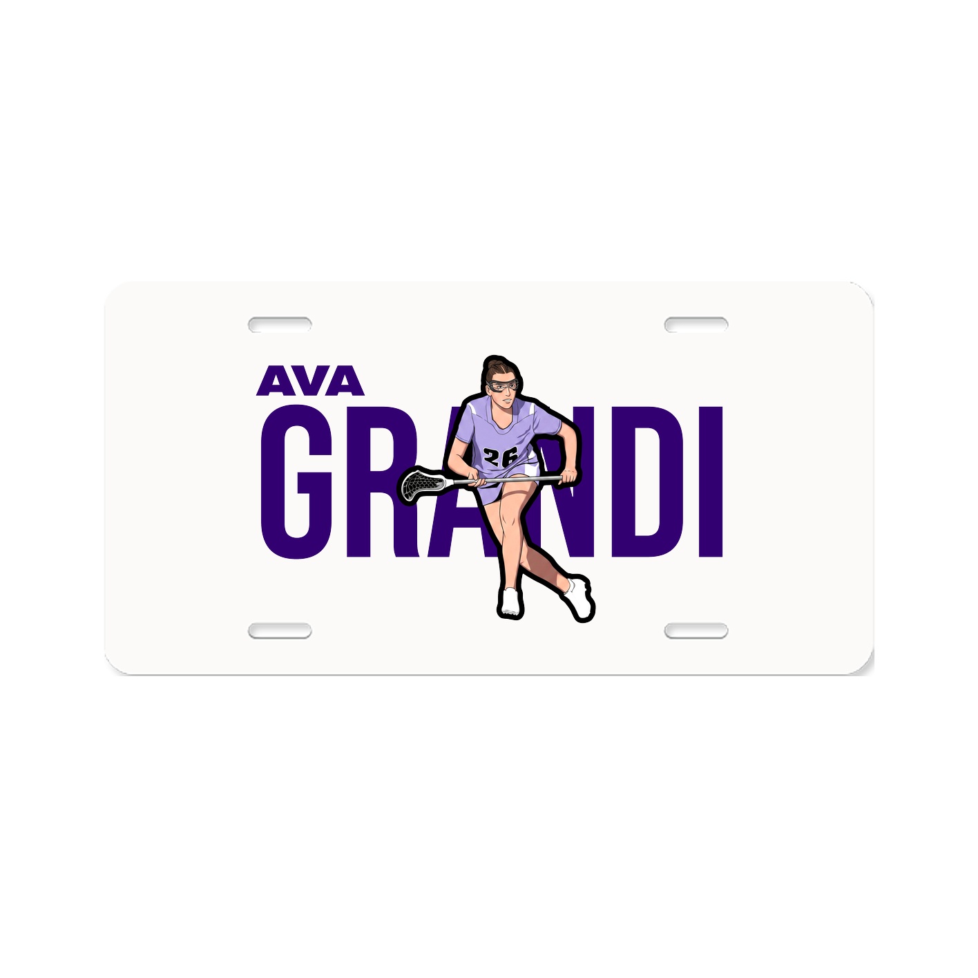 License Plate — Player Name in Classic