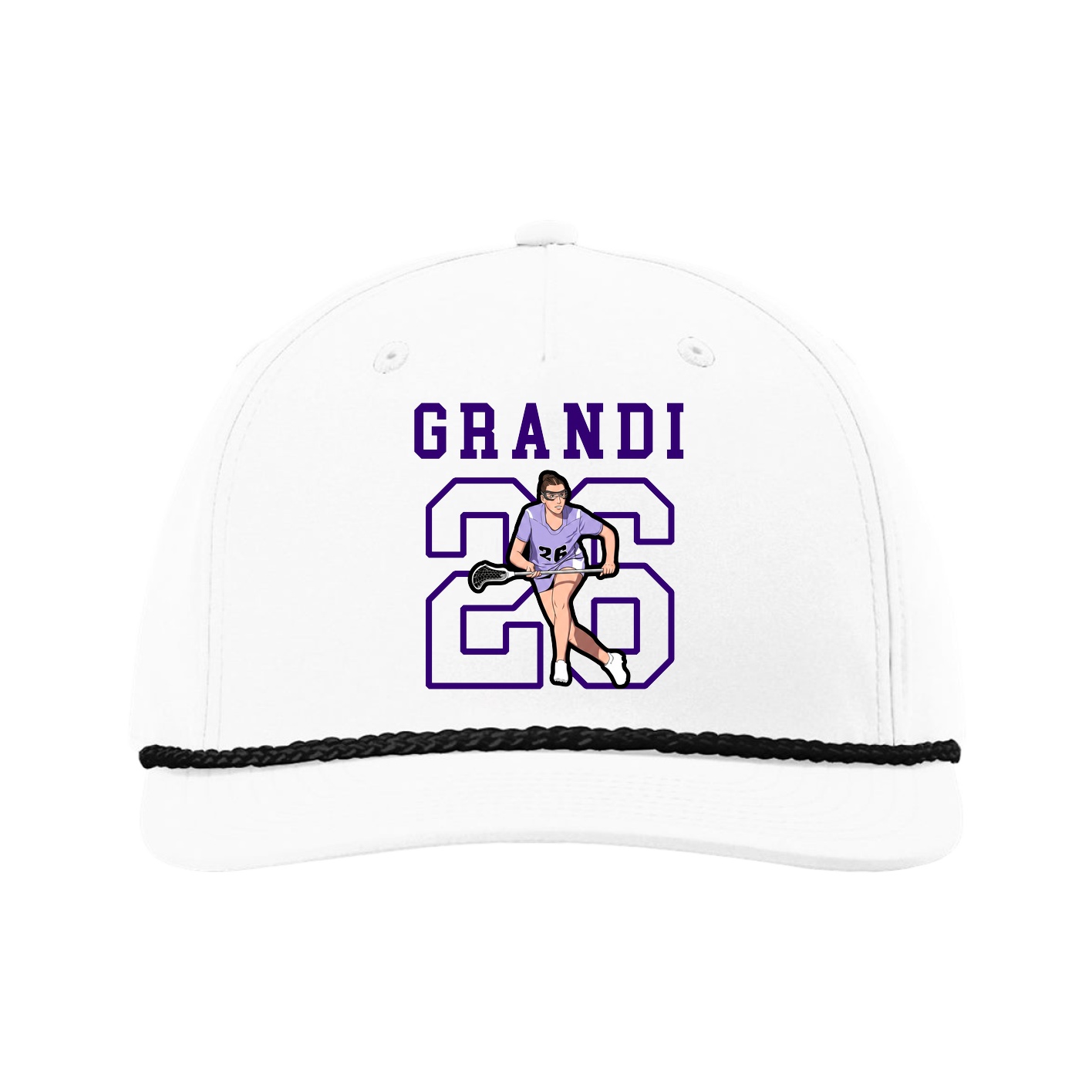 Five-Panel Classic Rope Cap — Shirsey in White