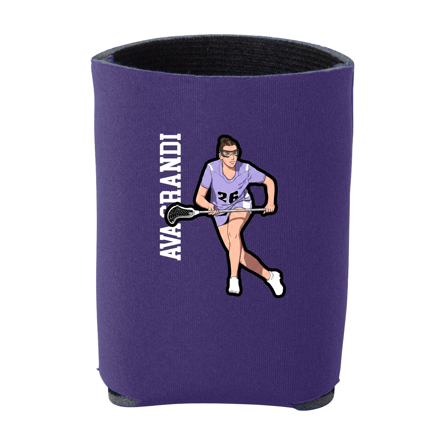 Can Holder — Name Vertical in Purple