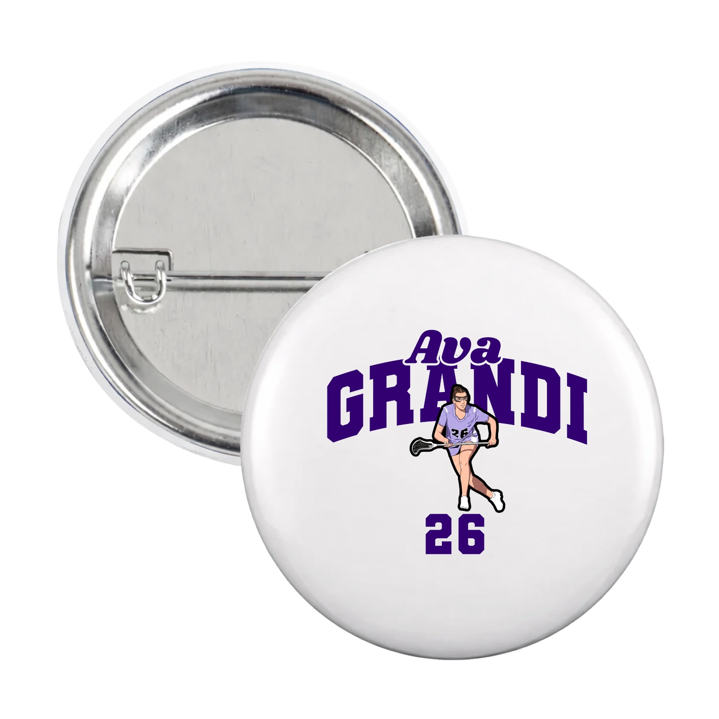 Game Day Button — Signature Arch in White