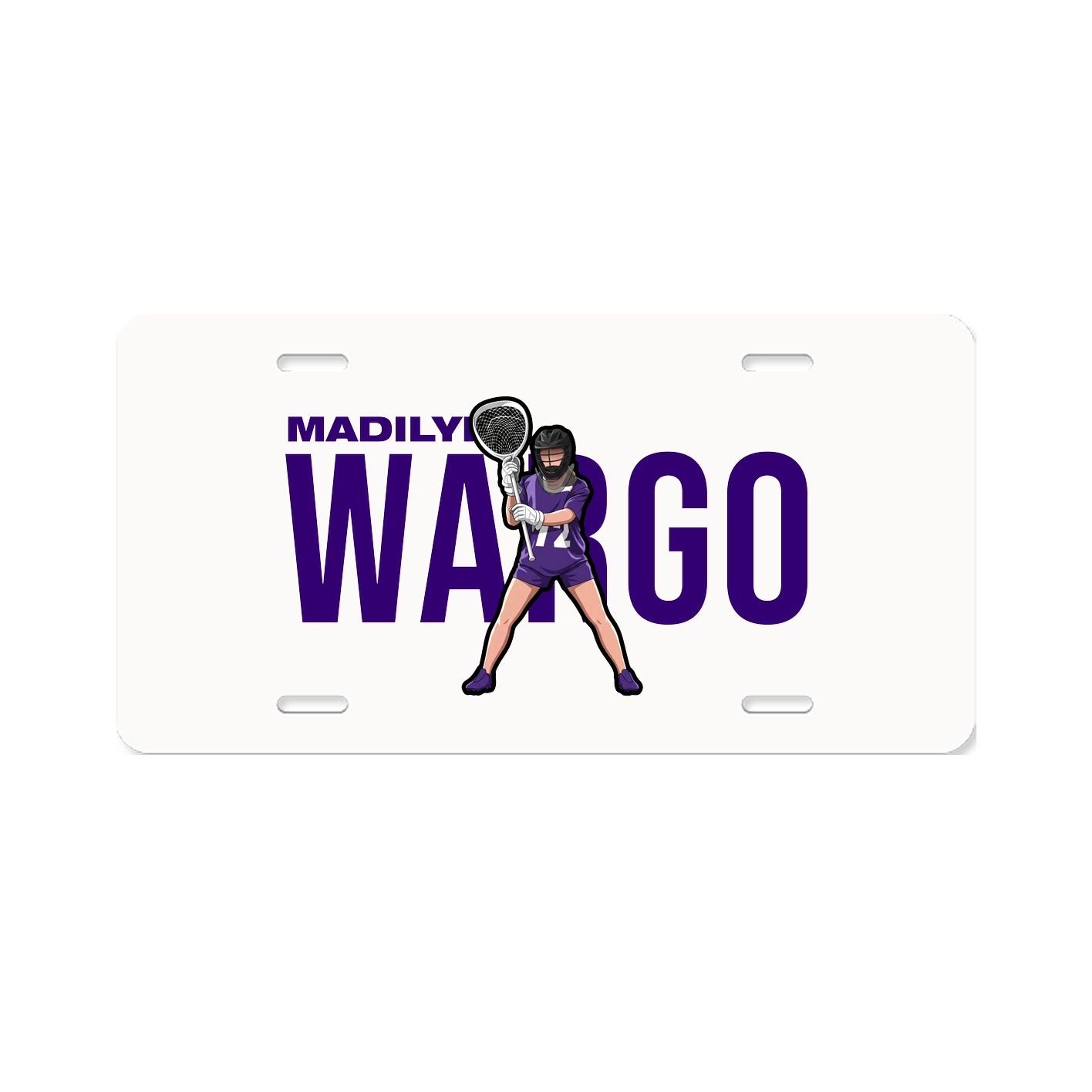 License Plate — Player Name in Classic