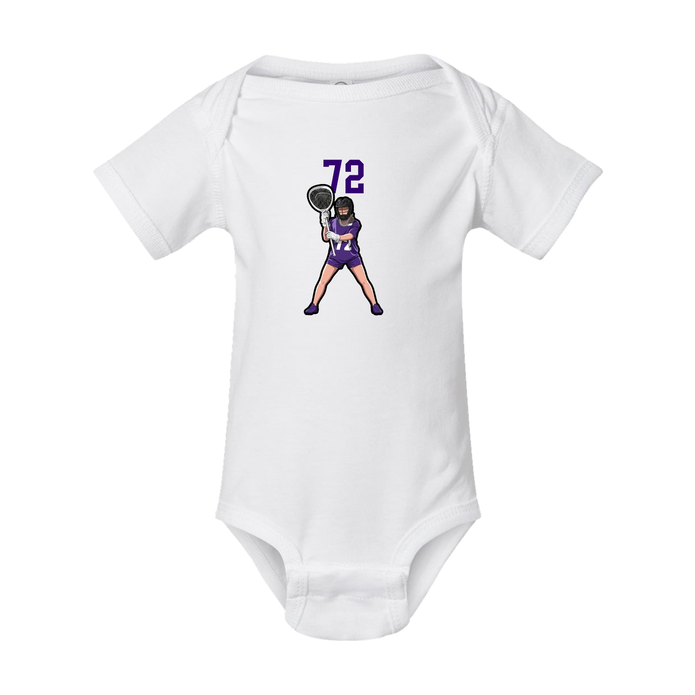 Baby Onesie — Number Top in White