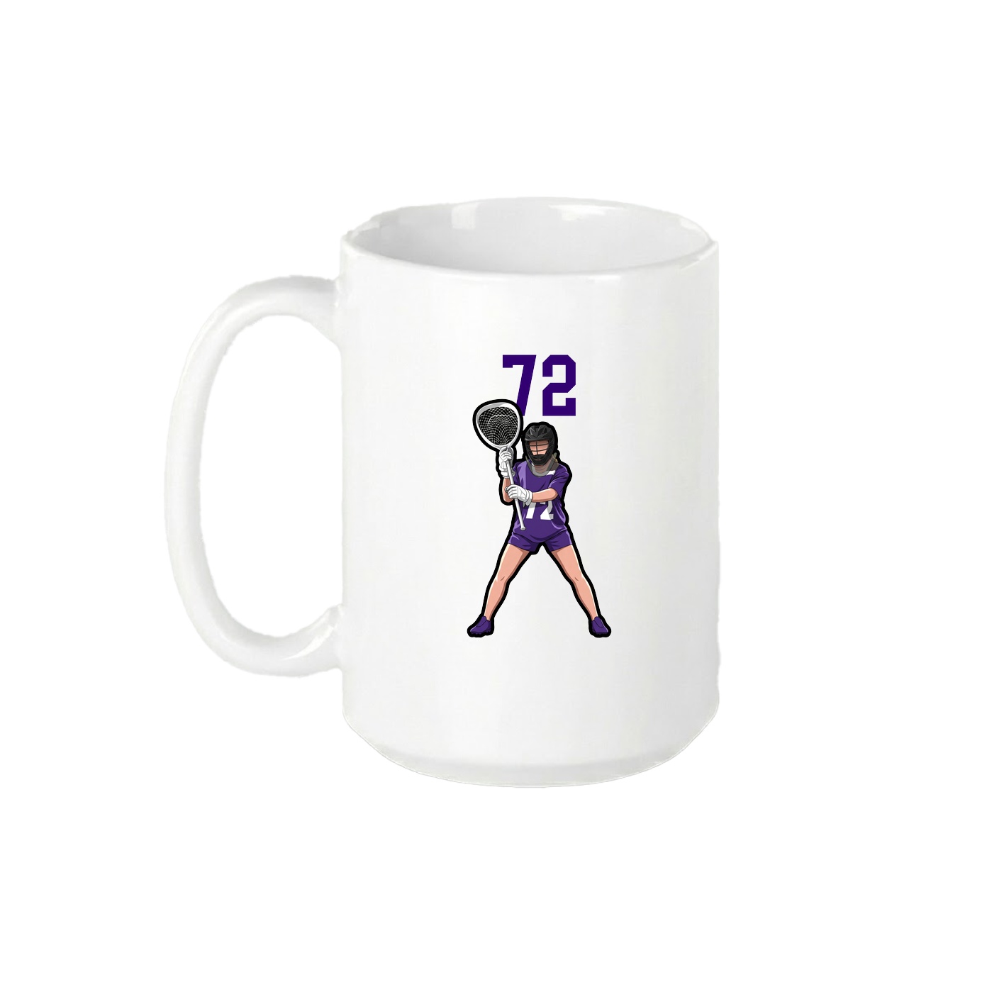 15oz Coffee Mug — Number Top in White