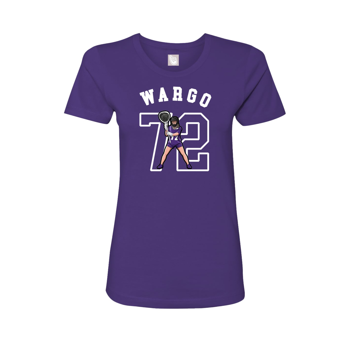 Fitted Women's Tee — Shirsey Arch in Purple