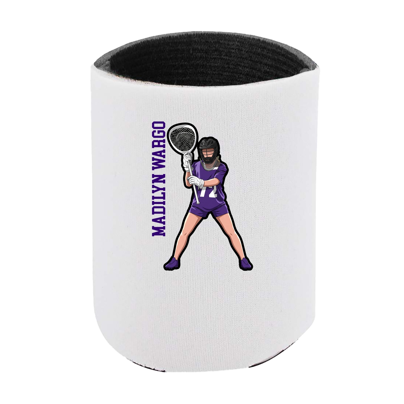 Can Holder — Name Vertical in White
