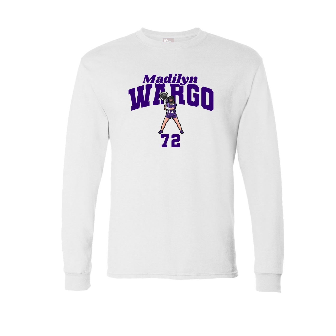 Long Sleeve Tee — Signature Arch in White
