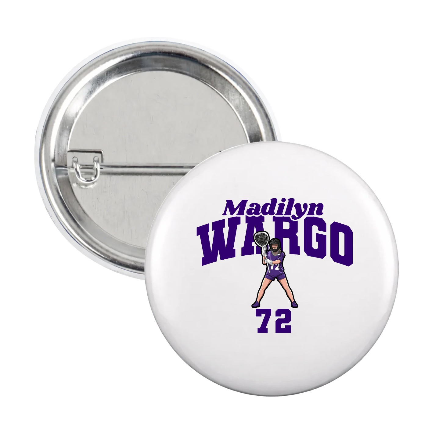 Game Day Button — Signature Arch in White