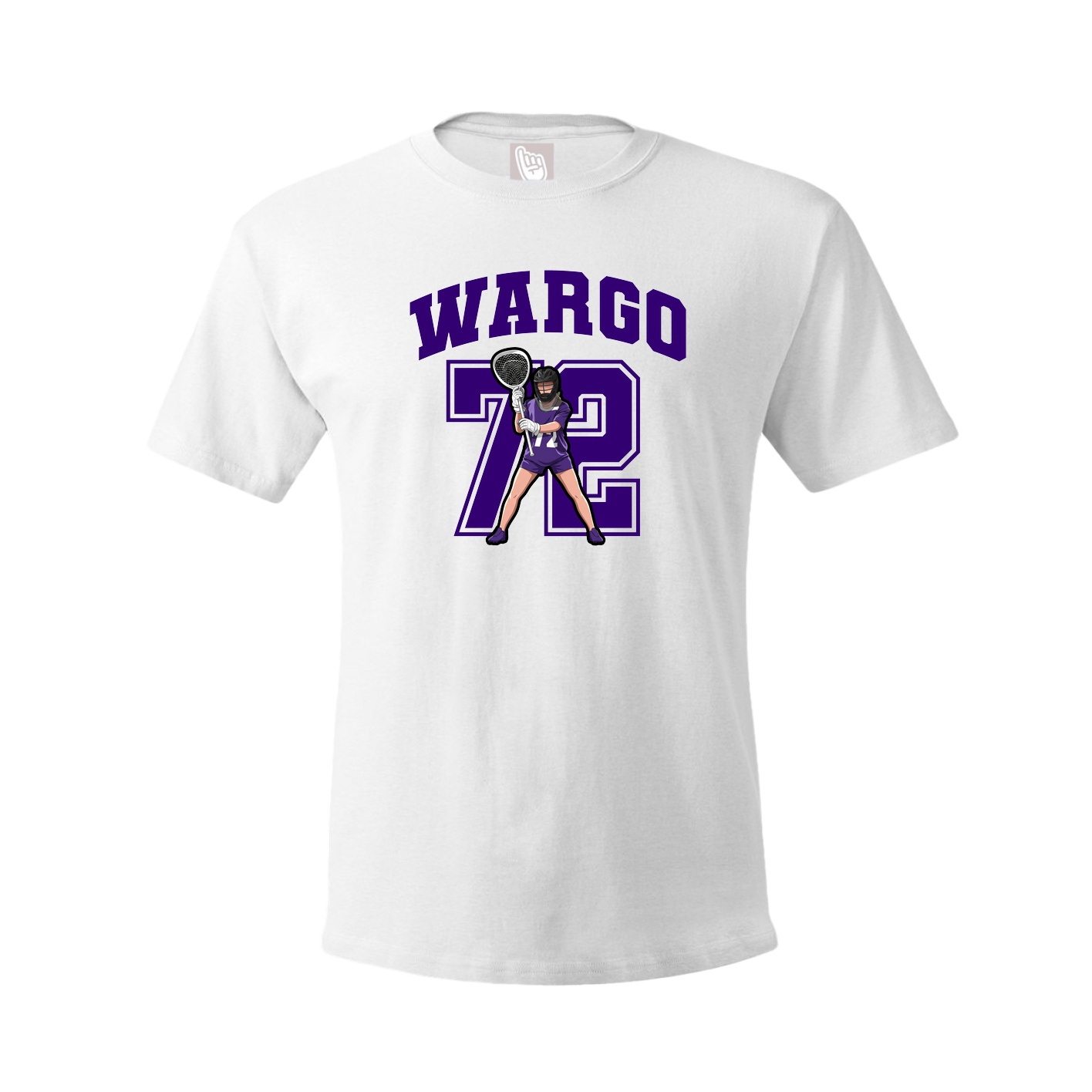 Youth Tee — Number in White