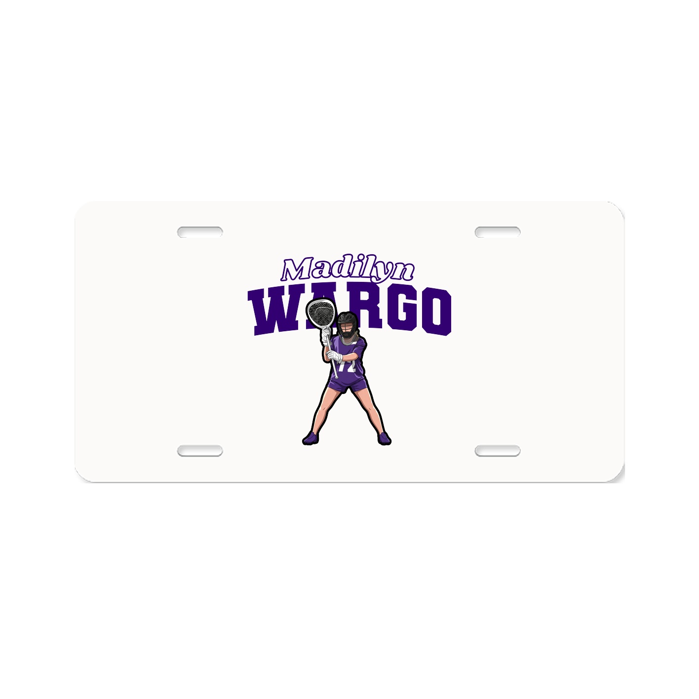 License Plate — Name Arch in Classic