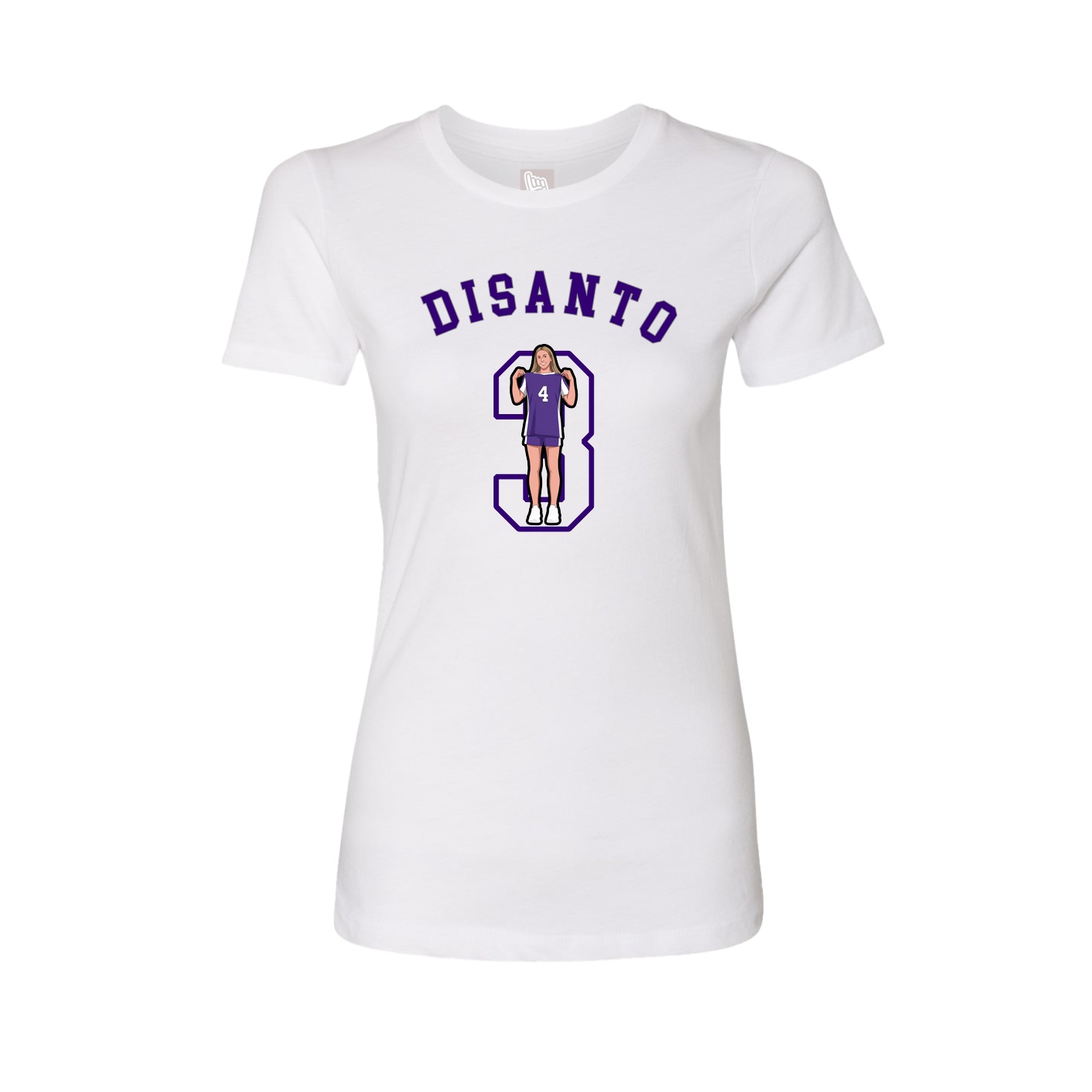 Fitted Women's Tee — Shirsey Arch in White