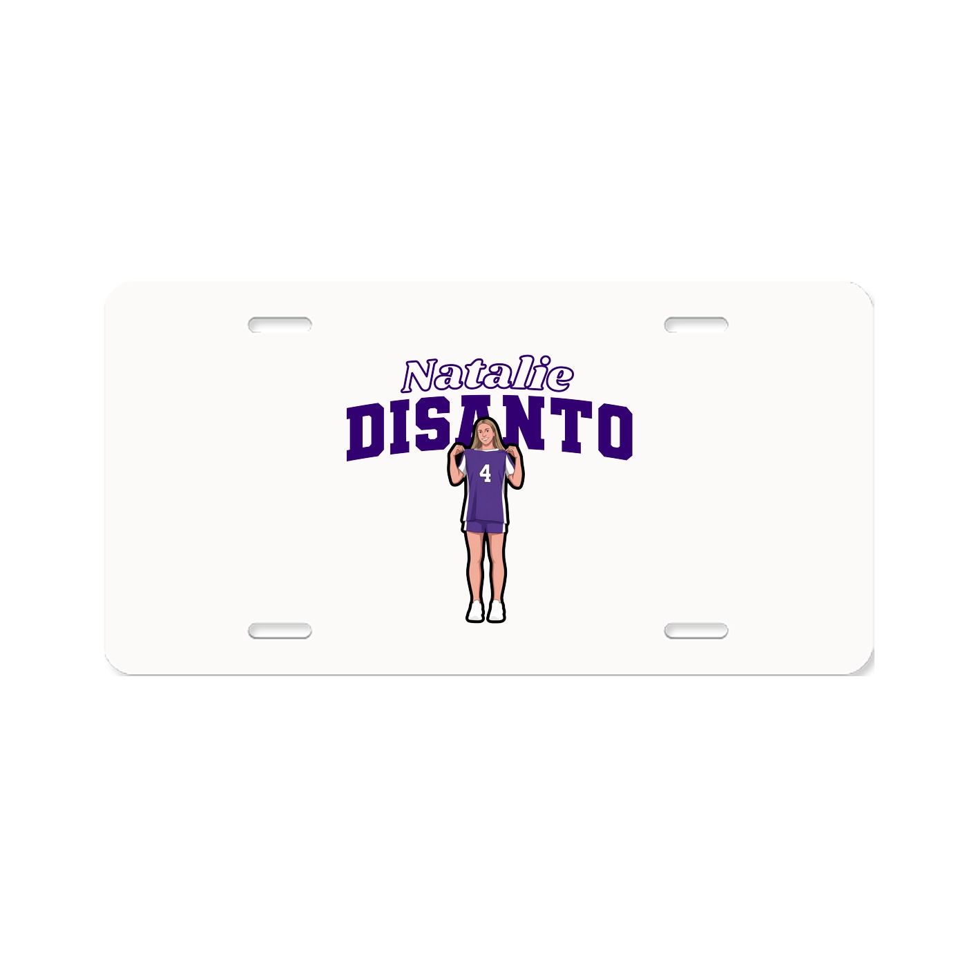 License Plate — Name Arch in Classic