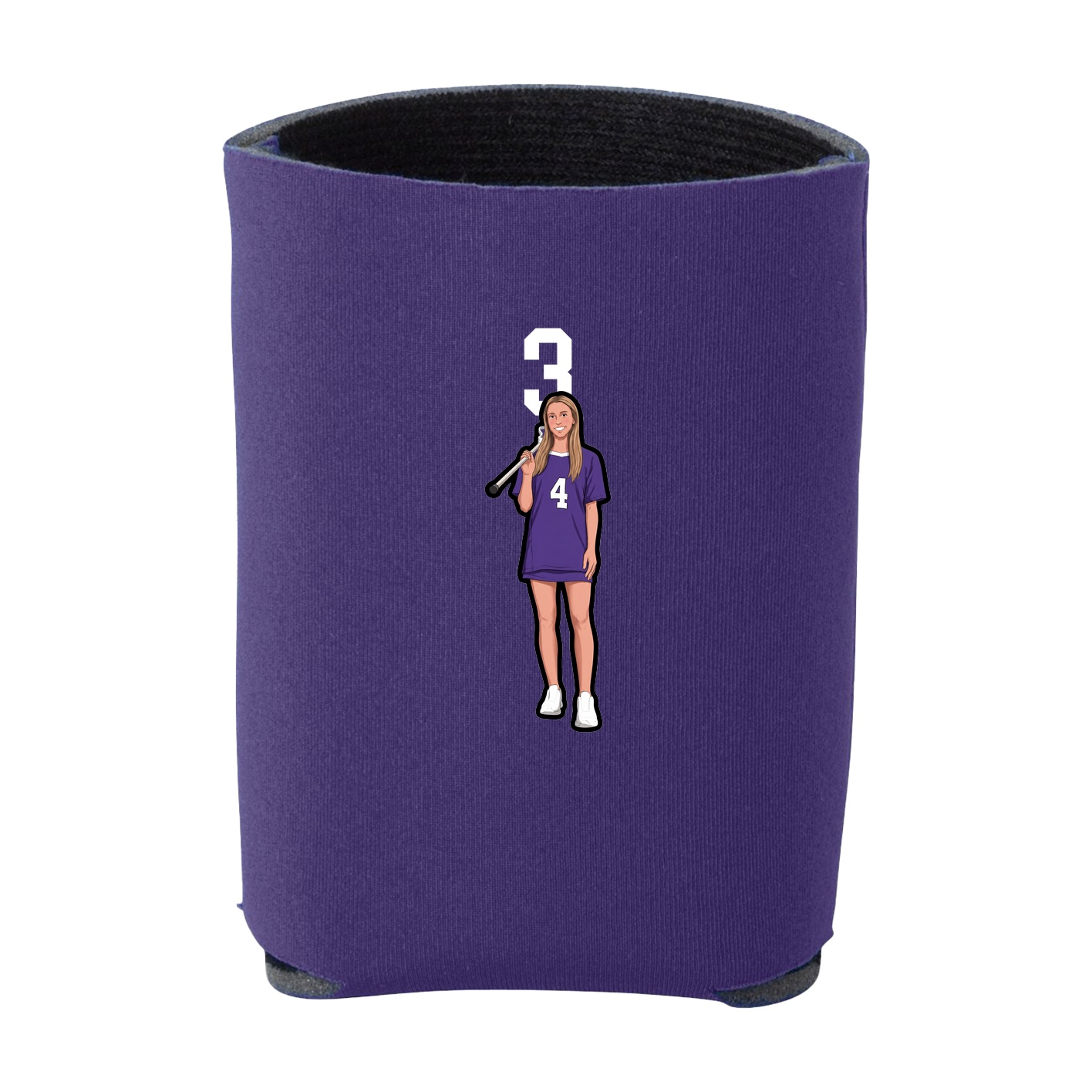Can Holder — Number Top in Purple