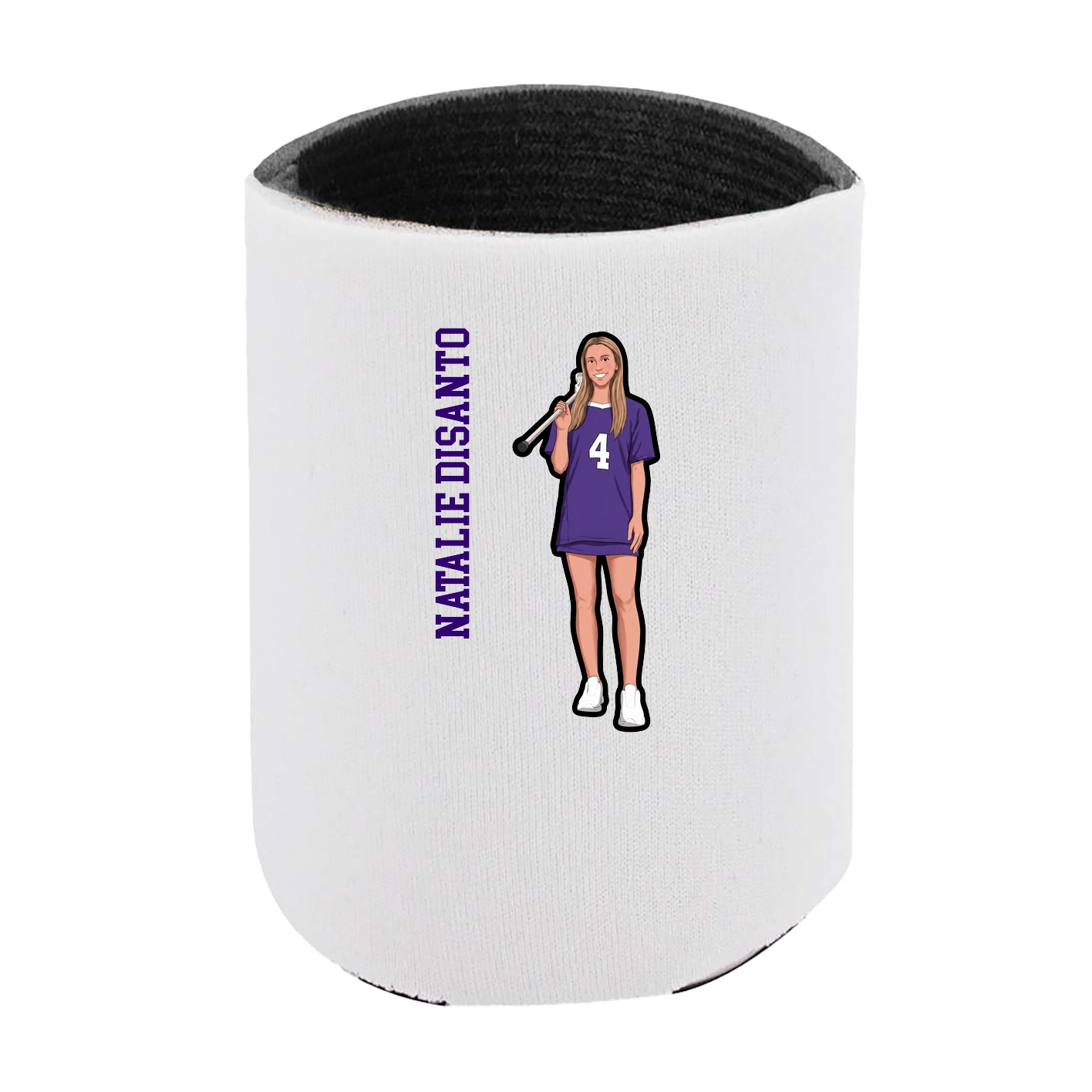 Can Holder — Name Vertical in White
