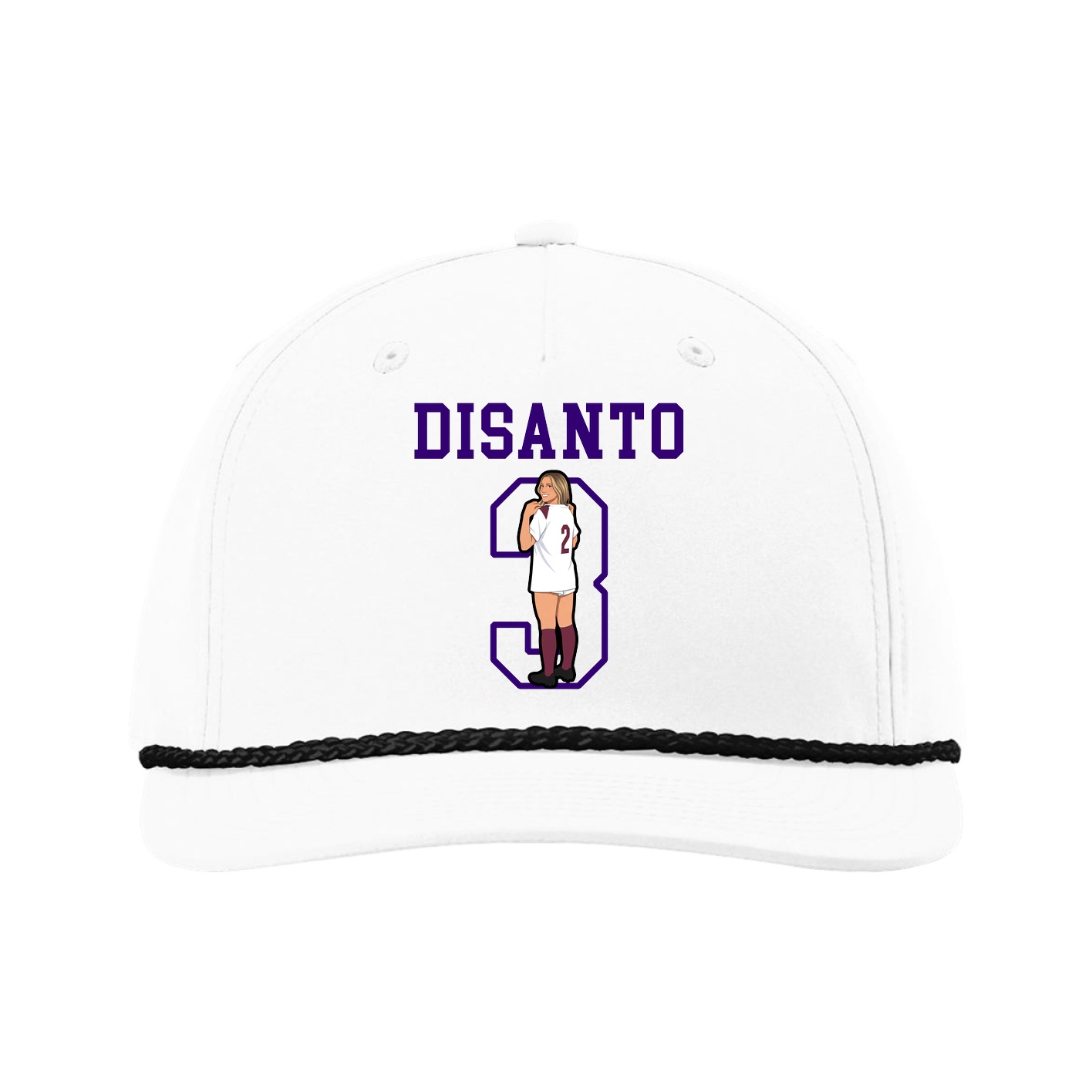 Five-Panel Classic Rope Cap — Shirsey in White