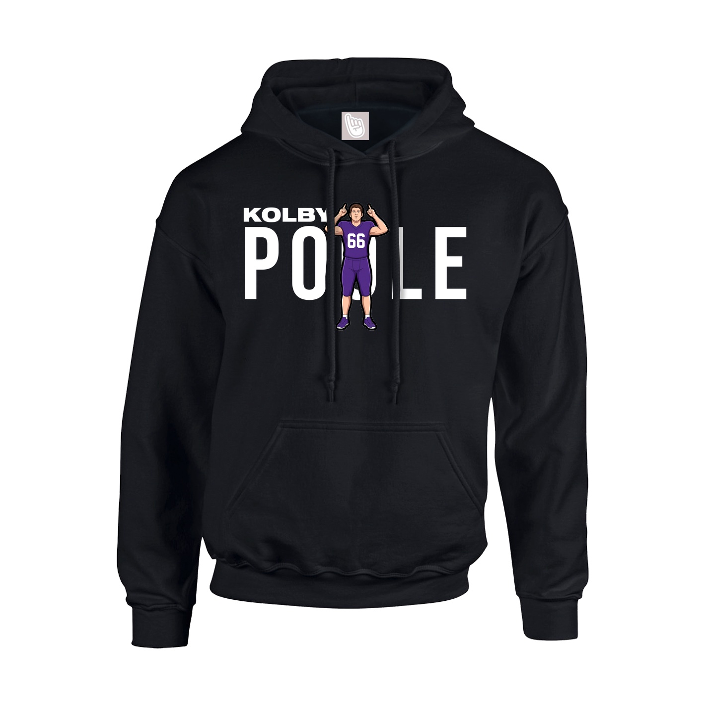 Hoodie — Player Name in Black