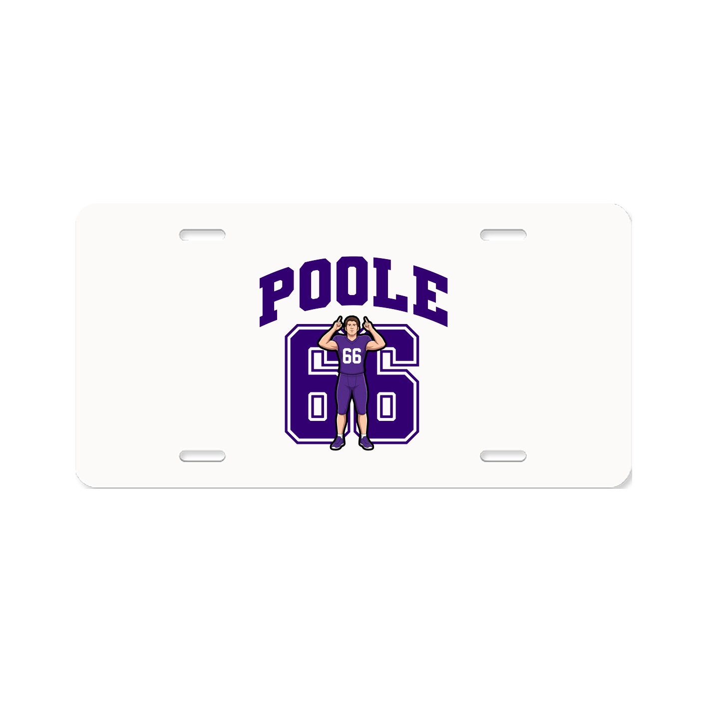 License Plate — Number in Classic