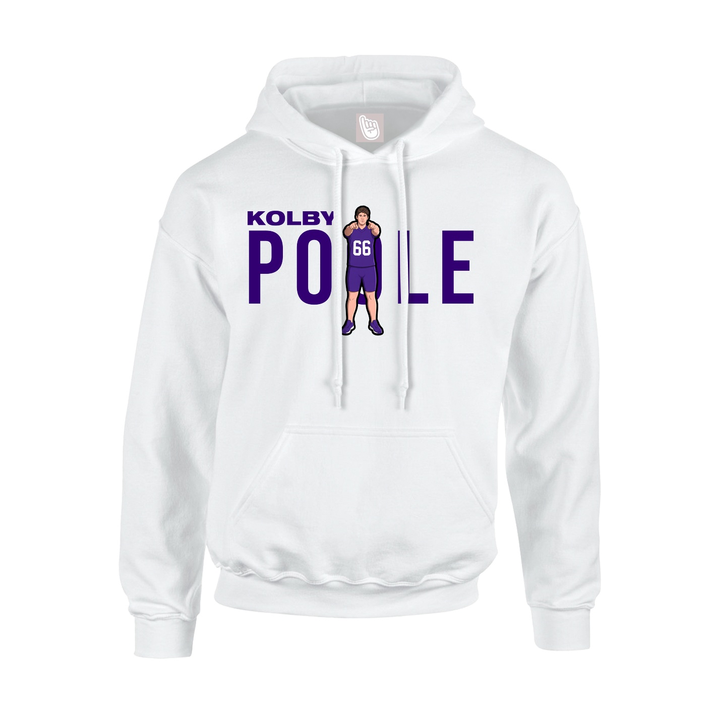Hoodie — Player Name in White