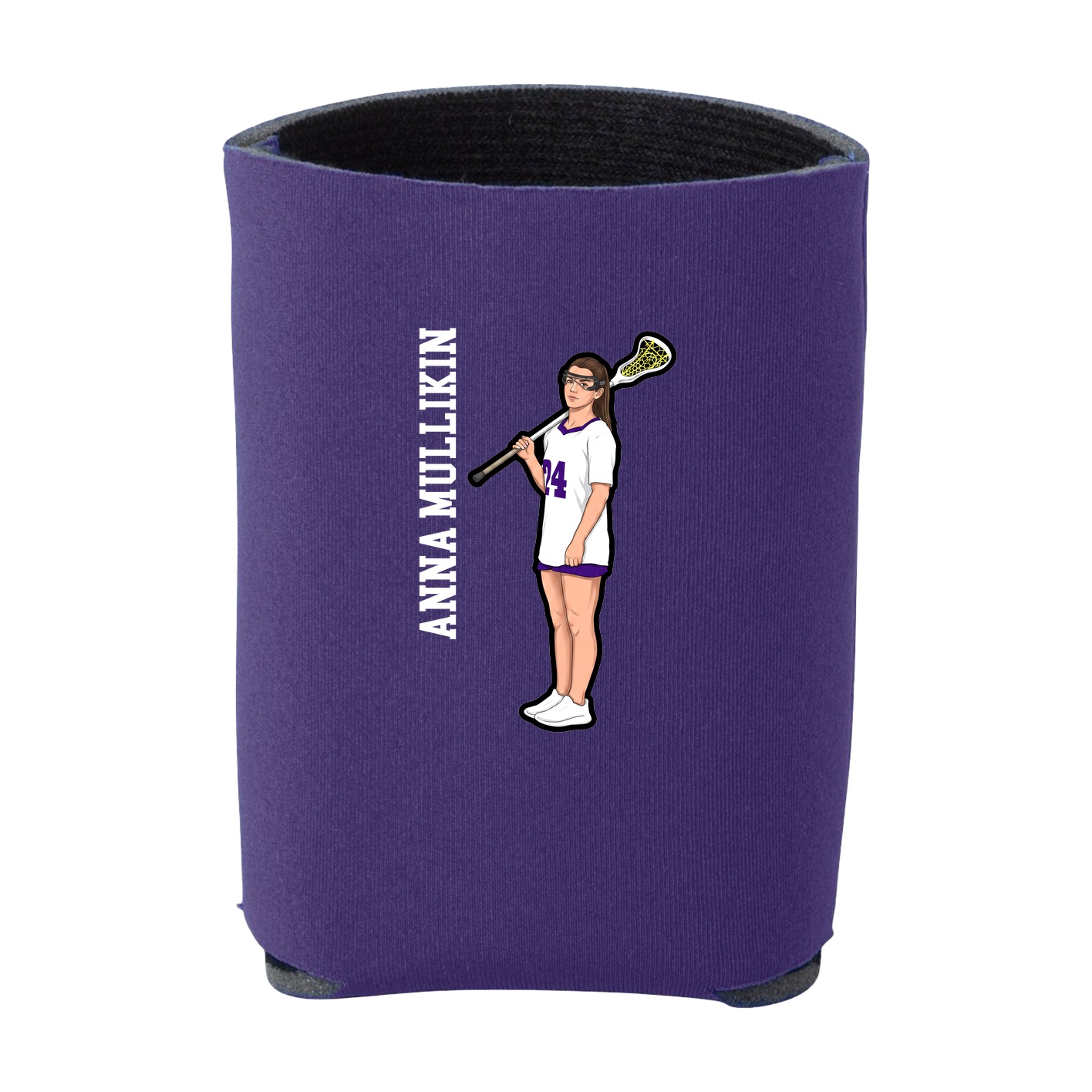 Can Holder — Name Vertical in Purple
