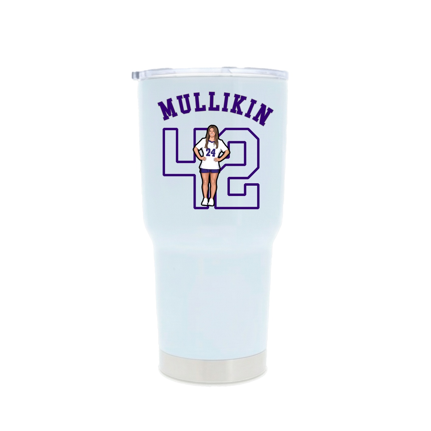 30oz Stainless Steel Tumbler — Shirsey Arch in White