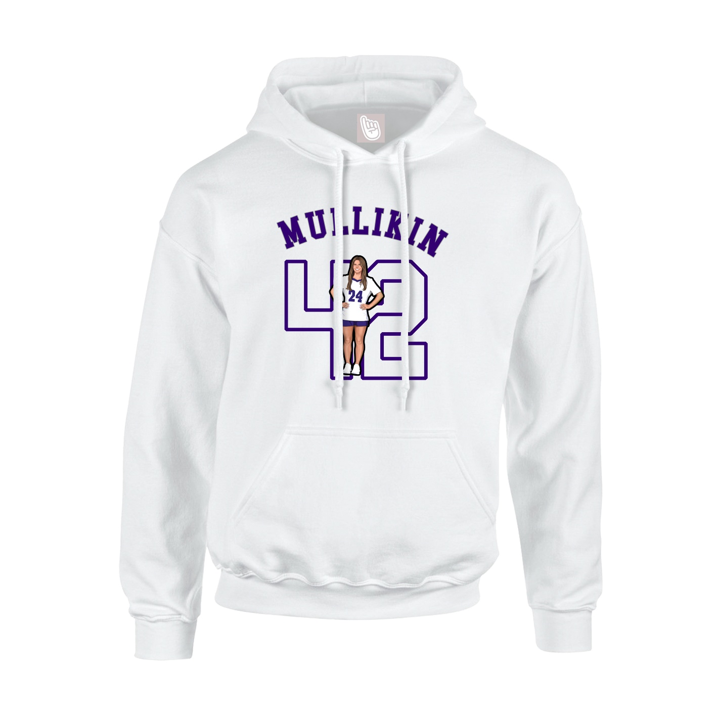 Youth Hoodie — Shirsey Arch in White