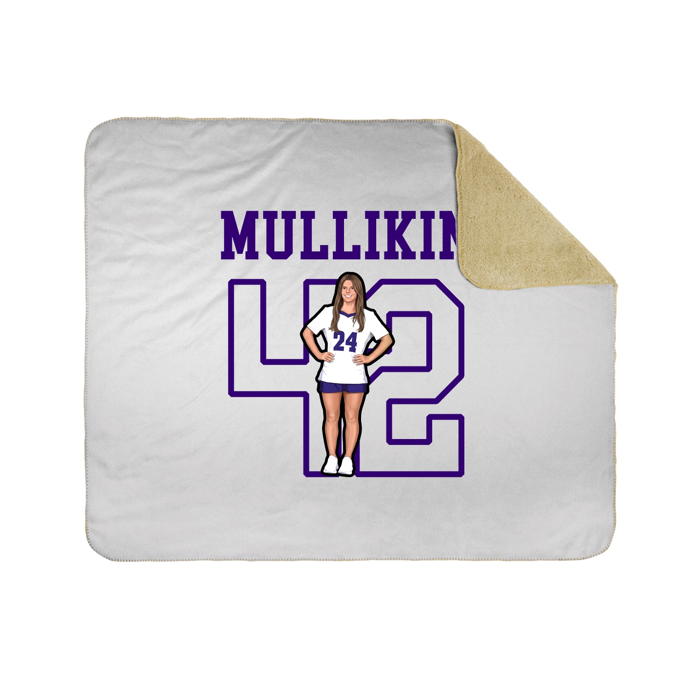 Throw Blanket — Shirsey in White
