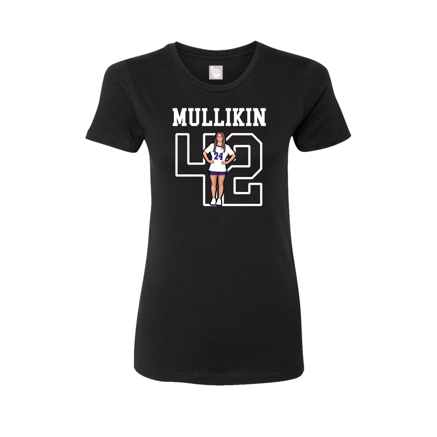 Fitted Women's Tee — Shirsey in Black