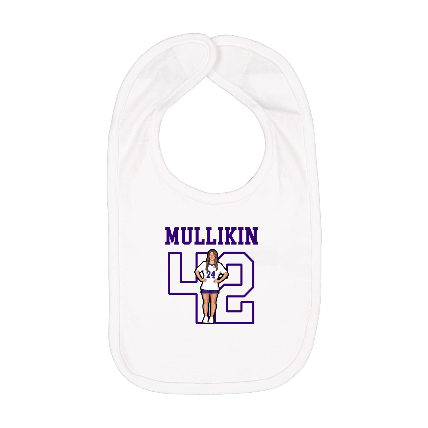 Infant Bib — Shirsey in White