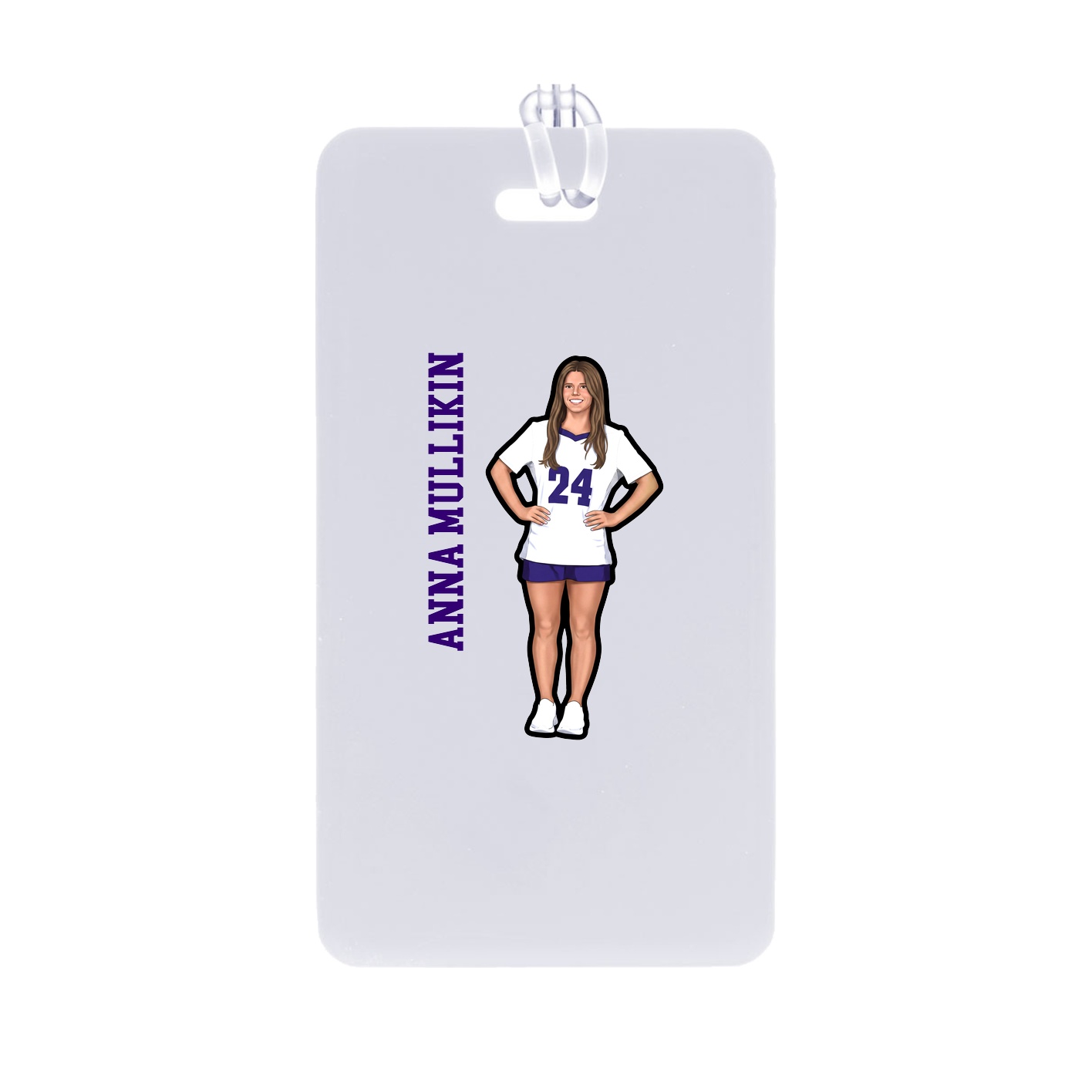 Bag Tag — Name Vertical in Classic
