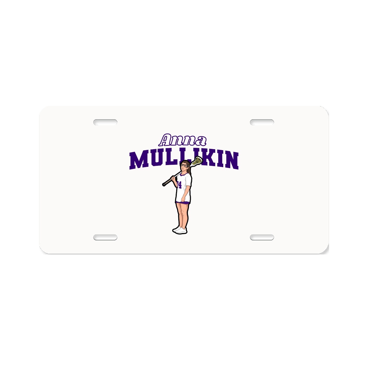 License Plate — Name Arch in Classic