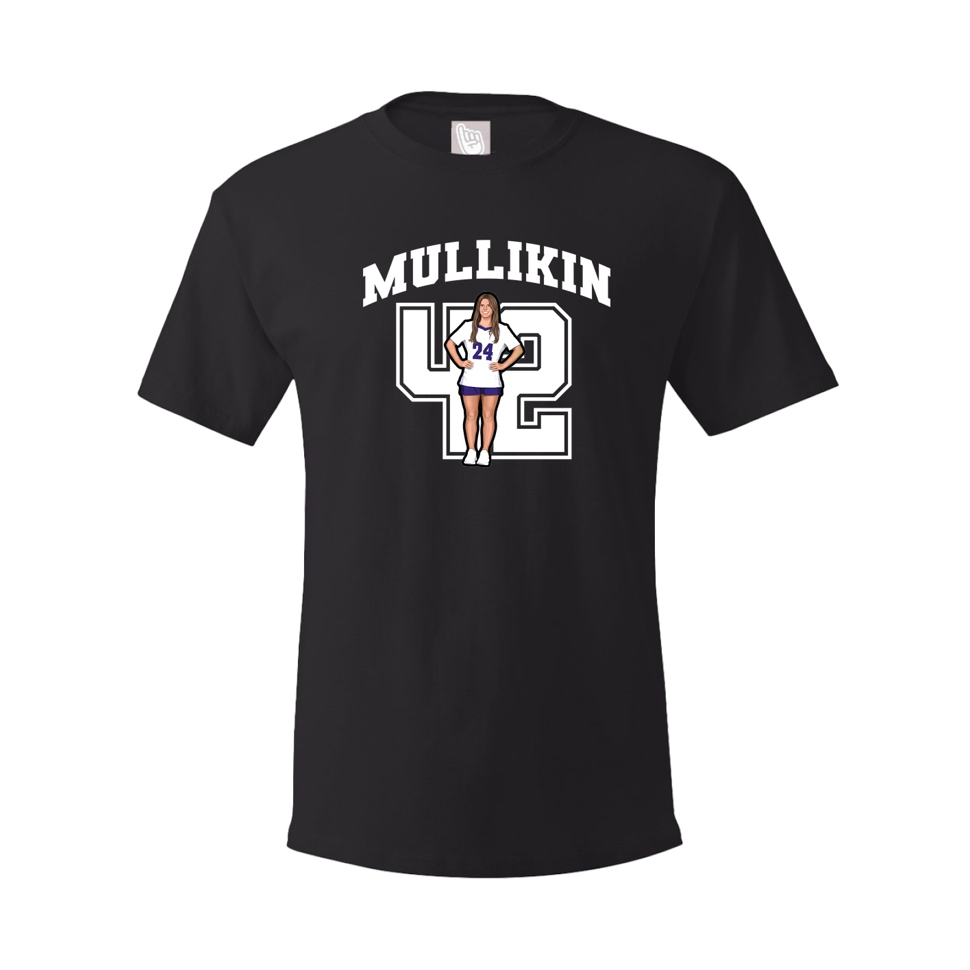 Youth Tee — Number in Black