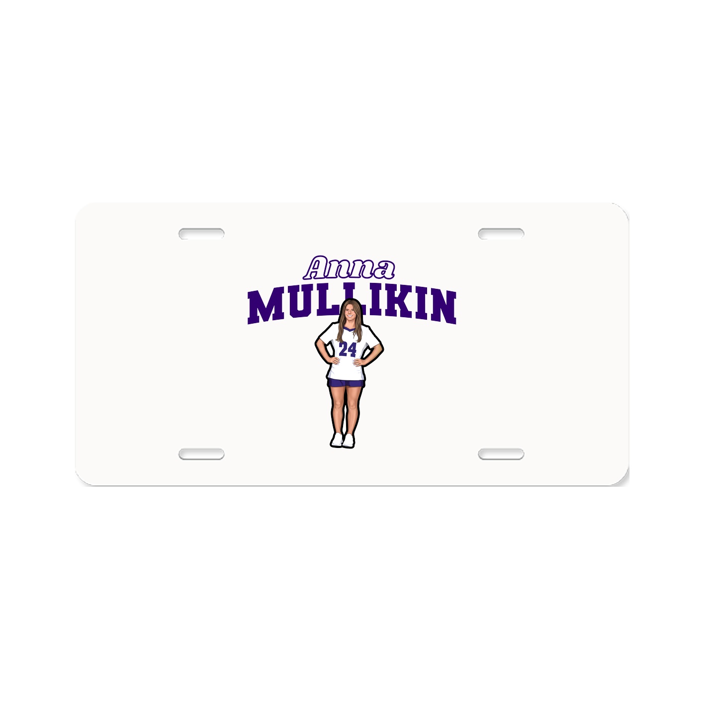 License Plate — Name Arch in Classic
