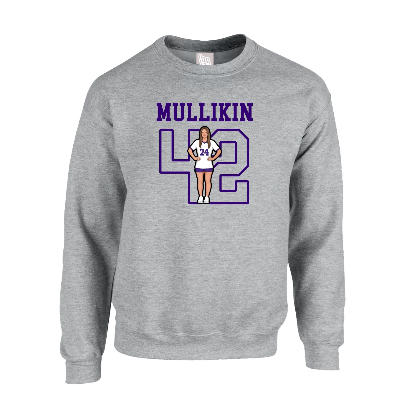 Fleece Crew — Shirsey in Grey