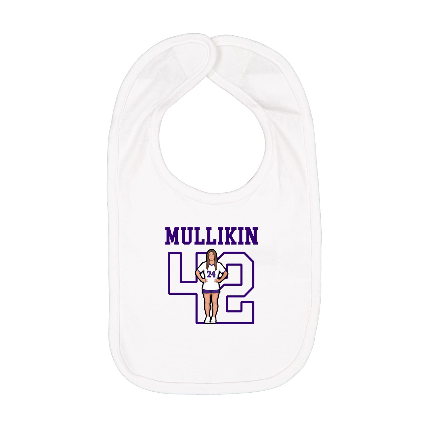 Infant Bib — Shirsey in White