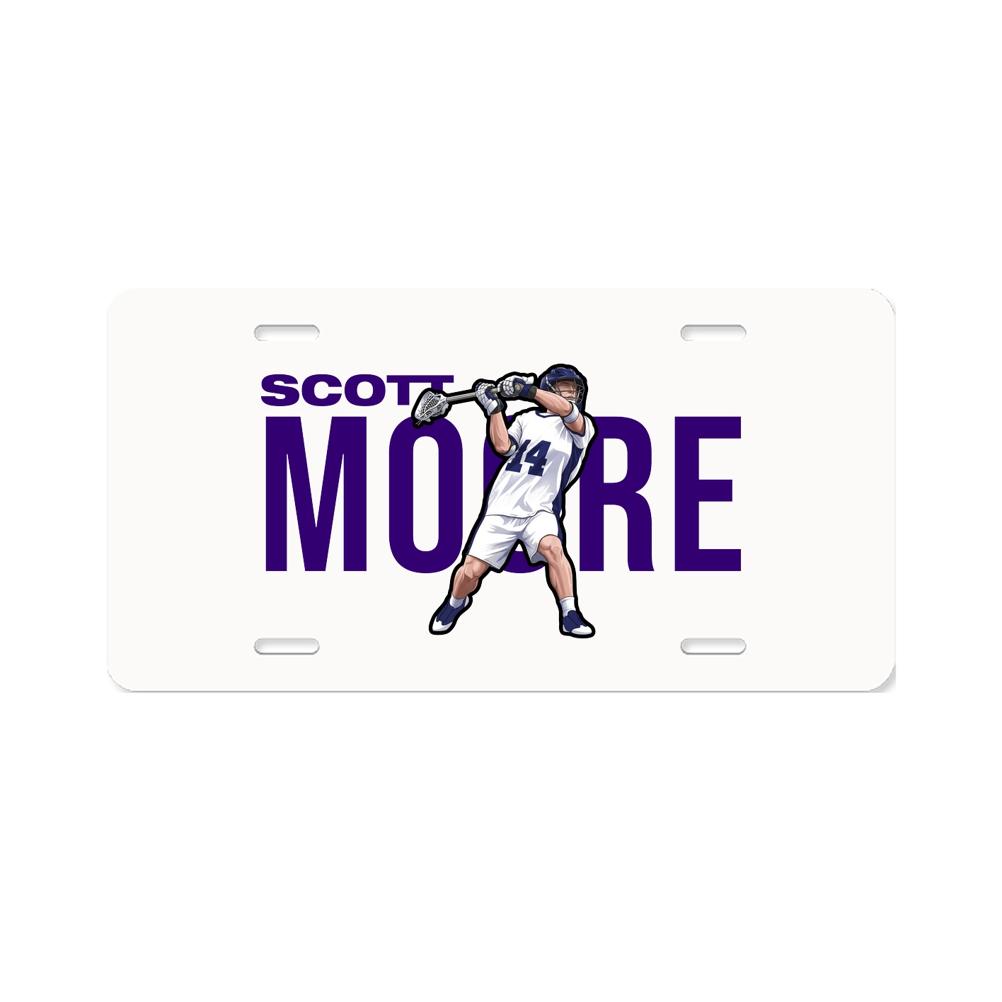 License Plate — Player Name in Classic