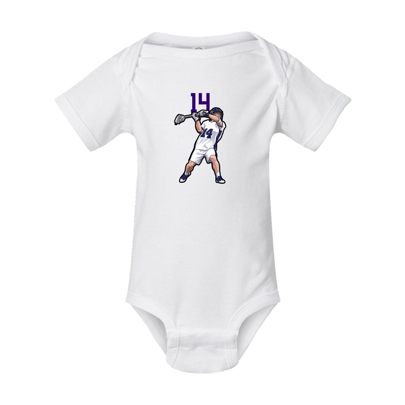 Baby Onesie — Number Top in White