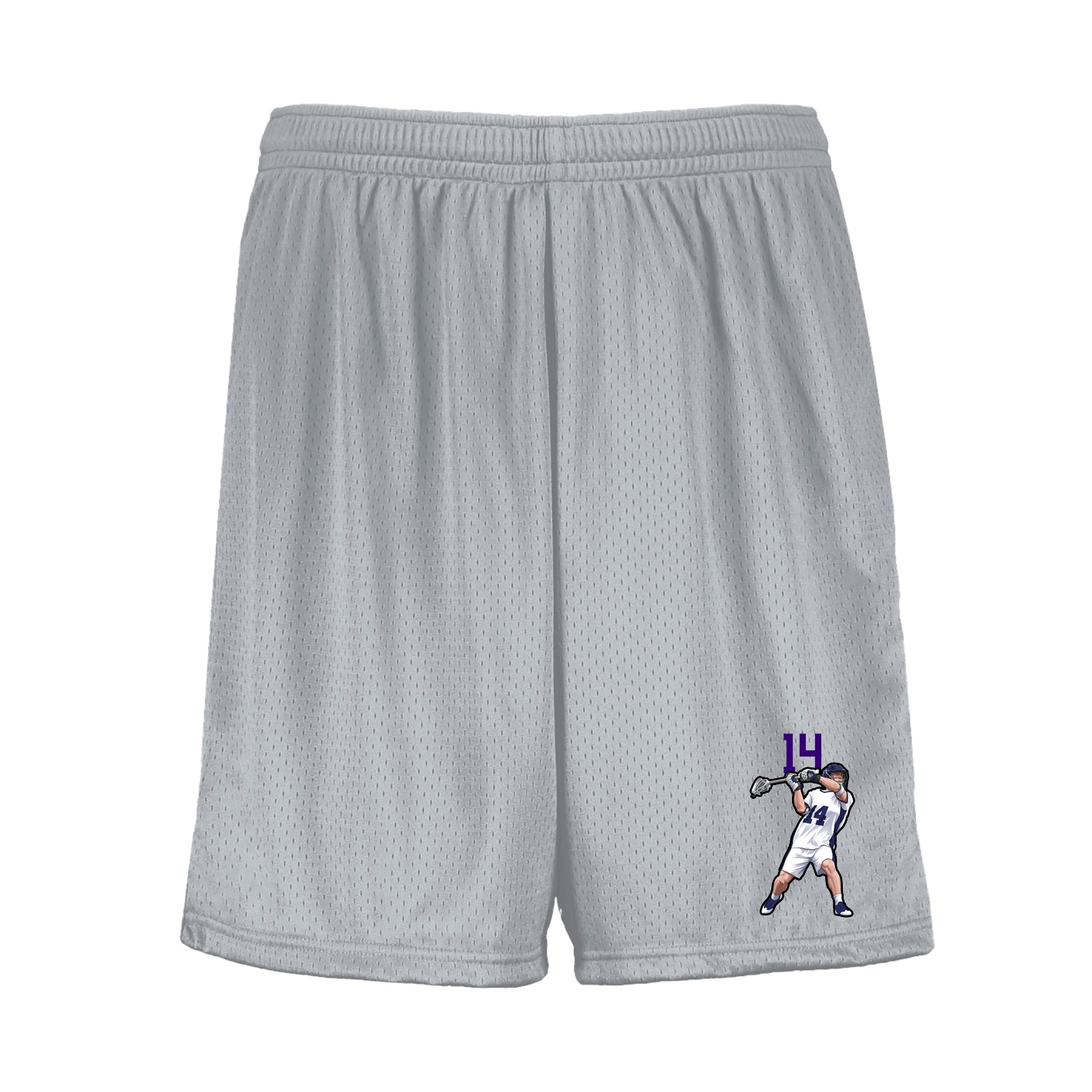 Shorts — Number Top in Silver