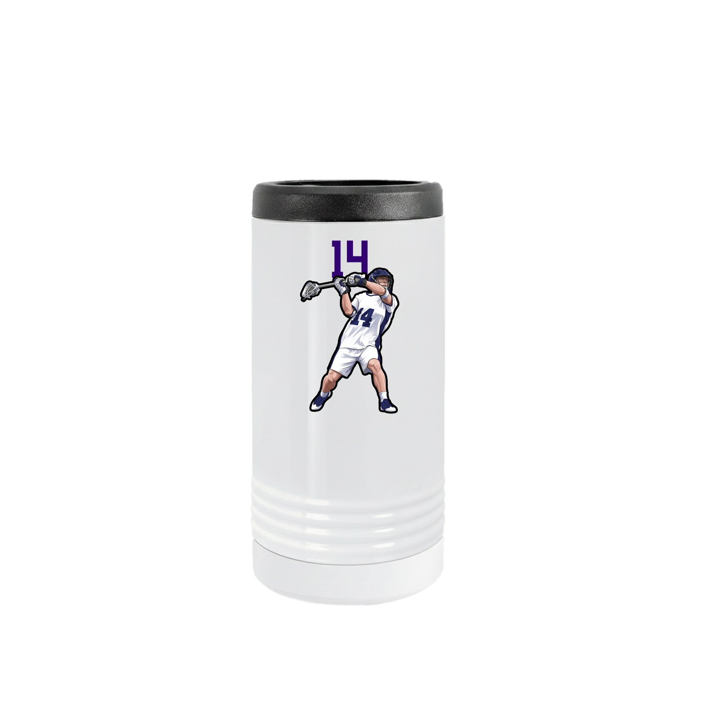 Slim Beverage Holder — Number Top in White