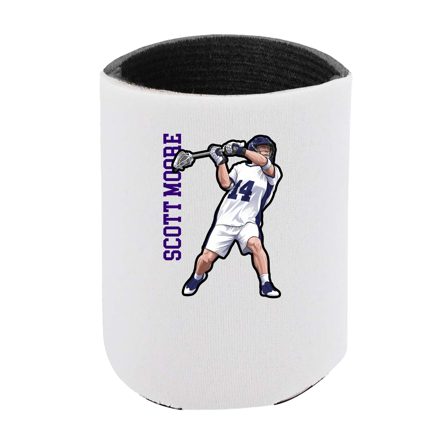 Can Holder — Name Vertical in White