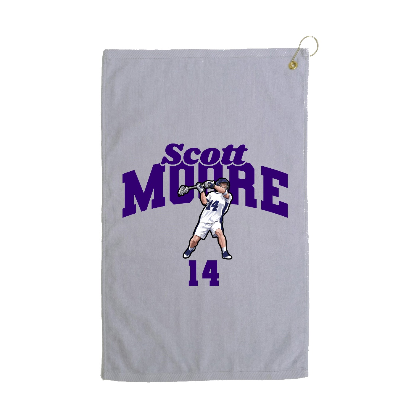 Golf Towel — Signature Arch in Grey