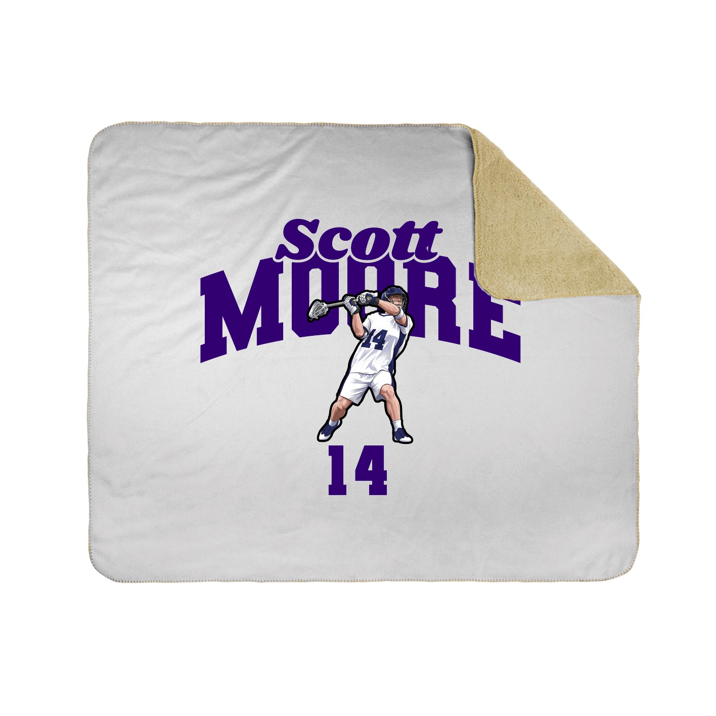 Throw Blanket — Signature Arch in White