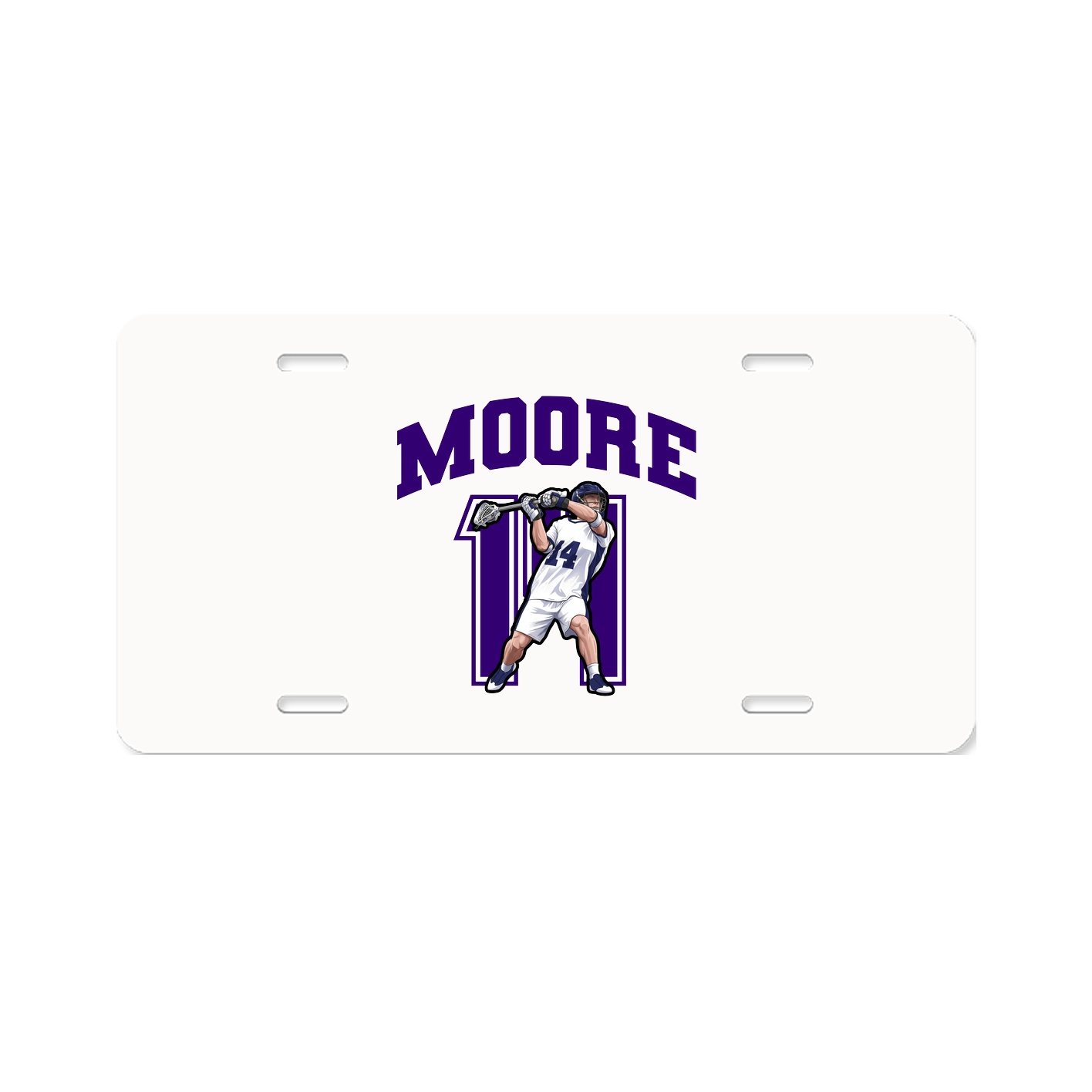 License Plate — Number in Classic